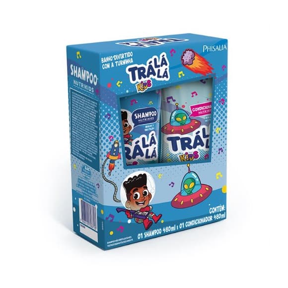 Kit Shampoo E Condicionador Infantil Nutrikids Tra La La 480ml