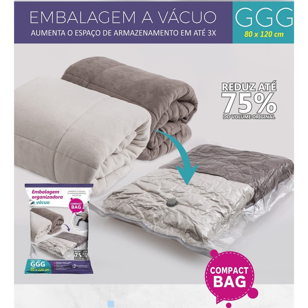 Saco a Vácuo 80x120cm - Compact Bag GGG