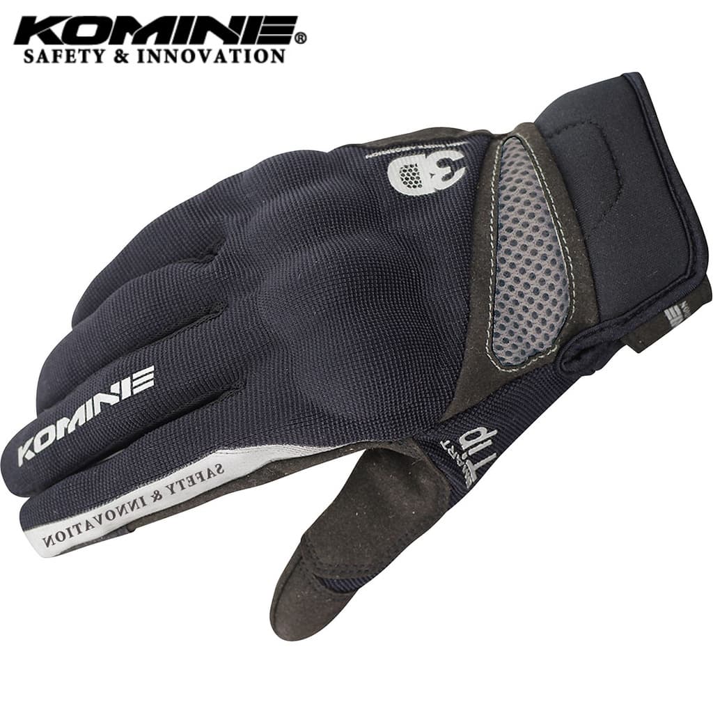 KOMINE GK-163 3D Proteger Luvas De Malha Motocicleta À Prova De Vento Dedo Cheio Moto Equitação Respirável Quatro Tempor