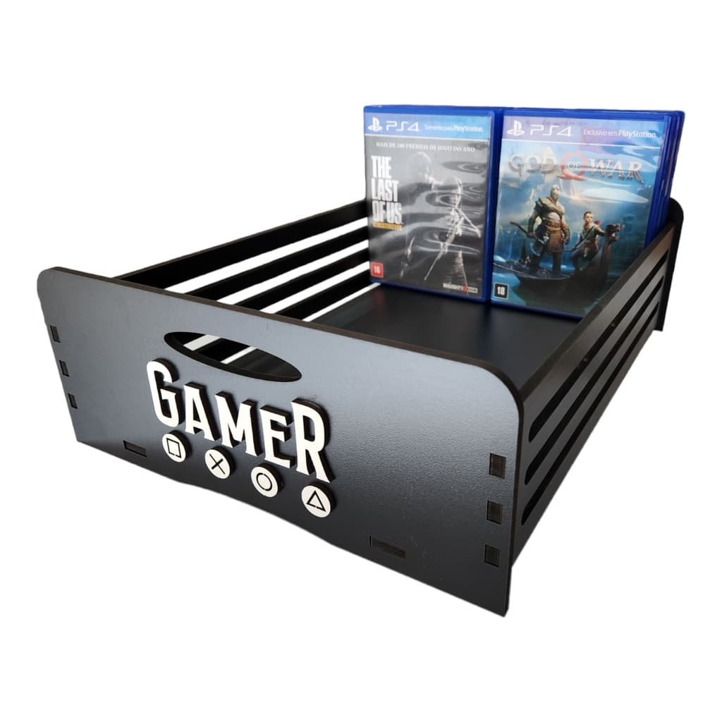 Porta Jogos Organizador Case Games Caixa 50 Jogos Ps3, Ps4, Ps5, Xbox