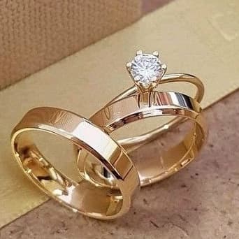 Par De Aliança Casamento Noivado Banhada Ouro 18k Chanfrada Fina 4mm