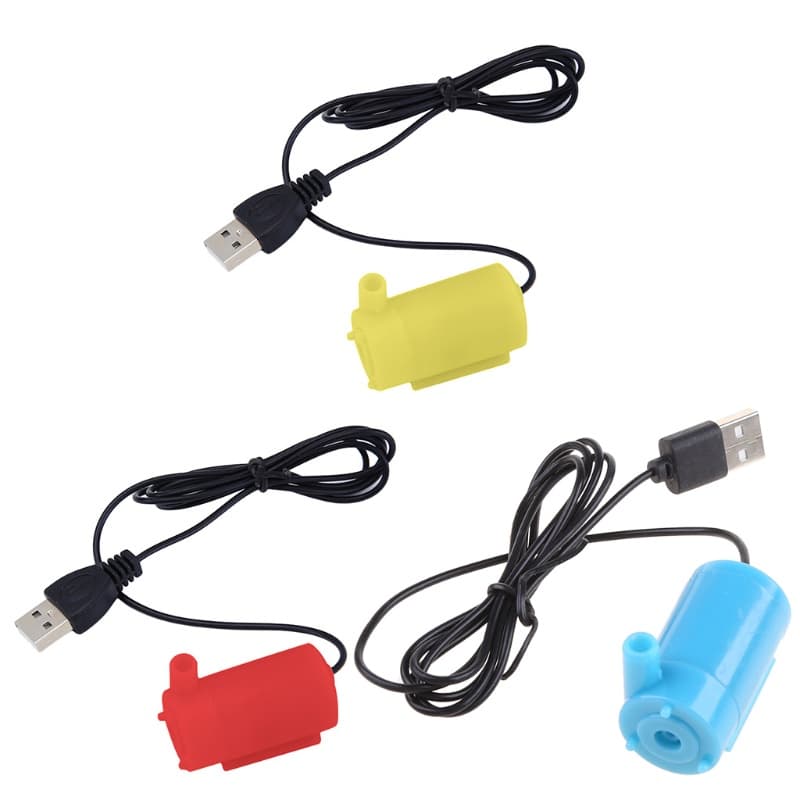 Alilin Micro Bomba De Água Submersível Tanques De Peixes Aquário Alimentado Por USB Para DC 5V 2-3L min Mini Motor Acess