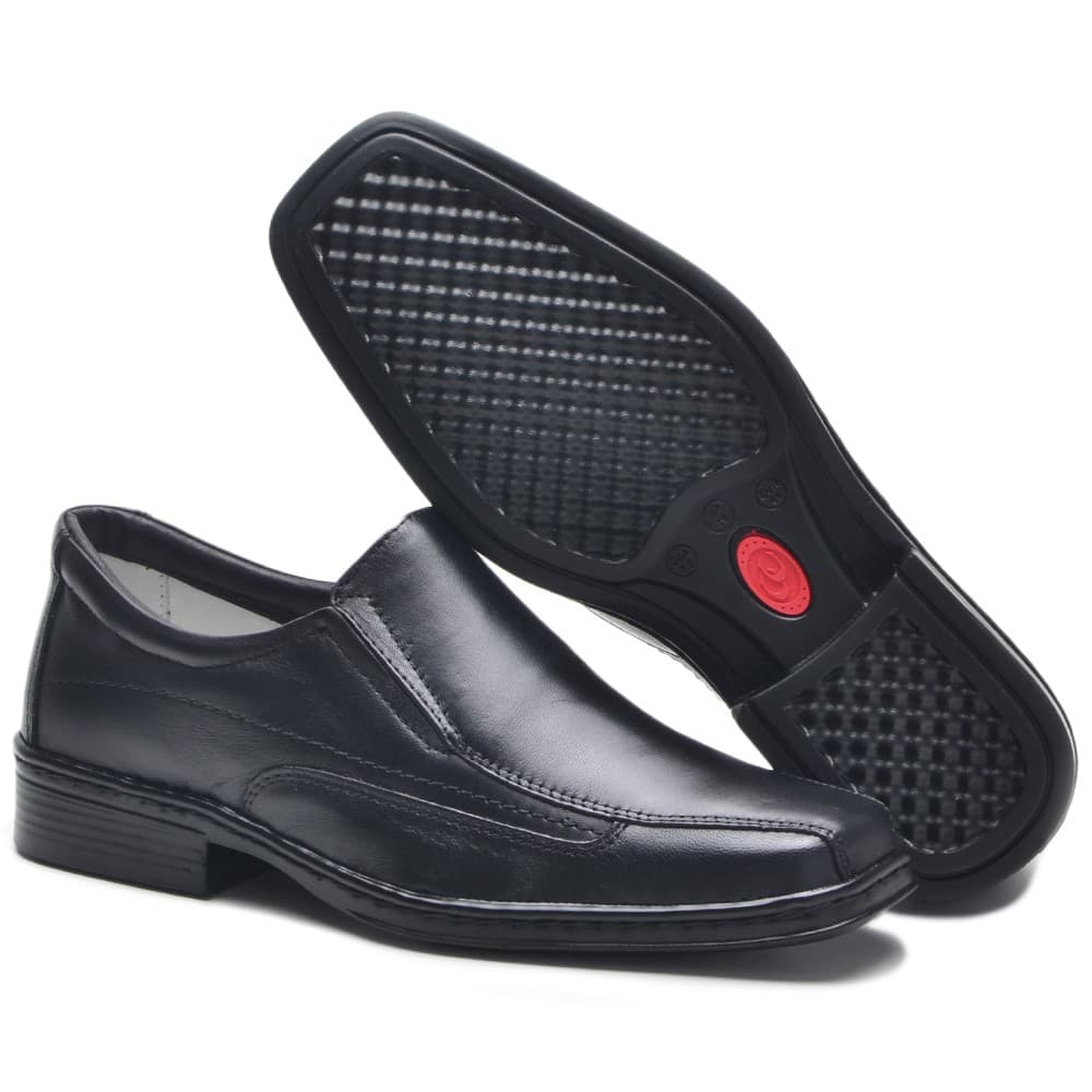 Sapato Masculino Social Preto Confort Cla-Cle
