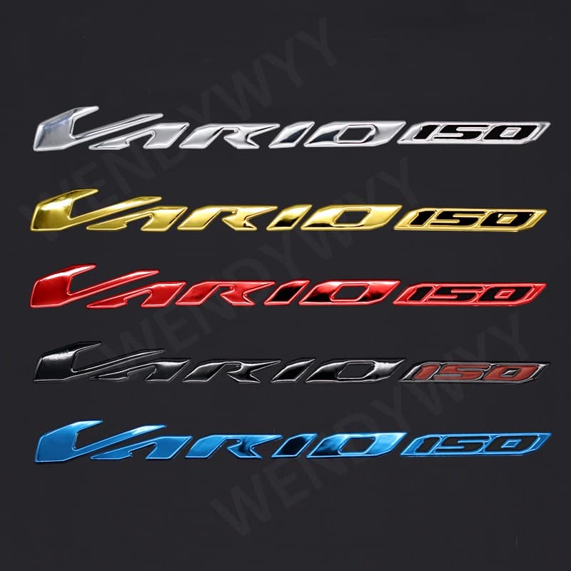 2 Peças 3D Honda Novo Emblema Vario 150 Com Adesivo De Número Preto Cor Prata Ou Dourada Para Decoração De Acessórios De