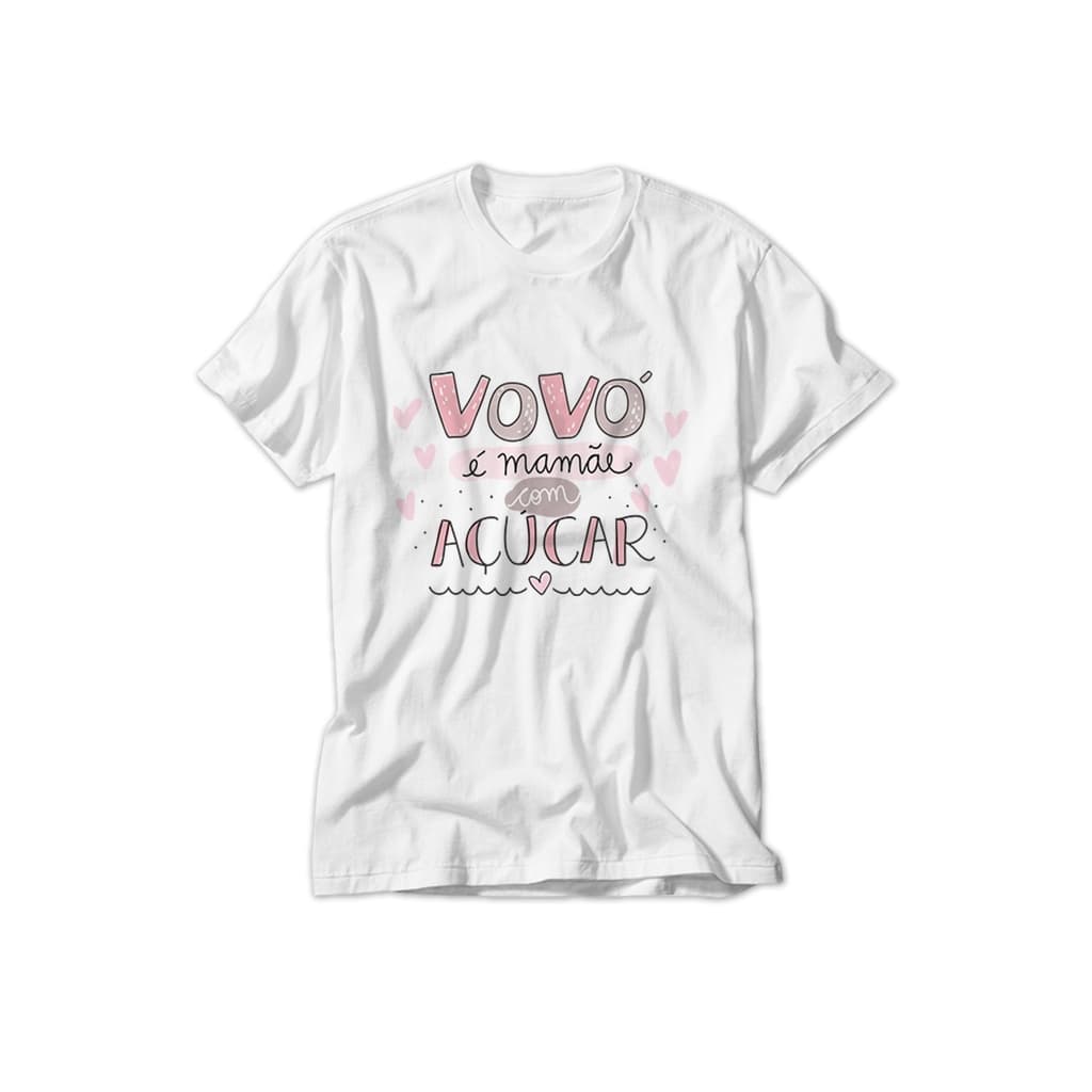 Camiseta Personalizada Vovó é Mamãe com Açúcar