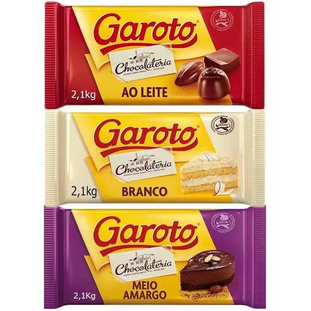Chocolate para Cobertura  Barra Garoto Nestlê 2.1 kg. Unidade