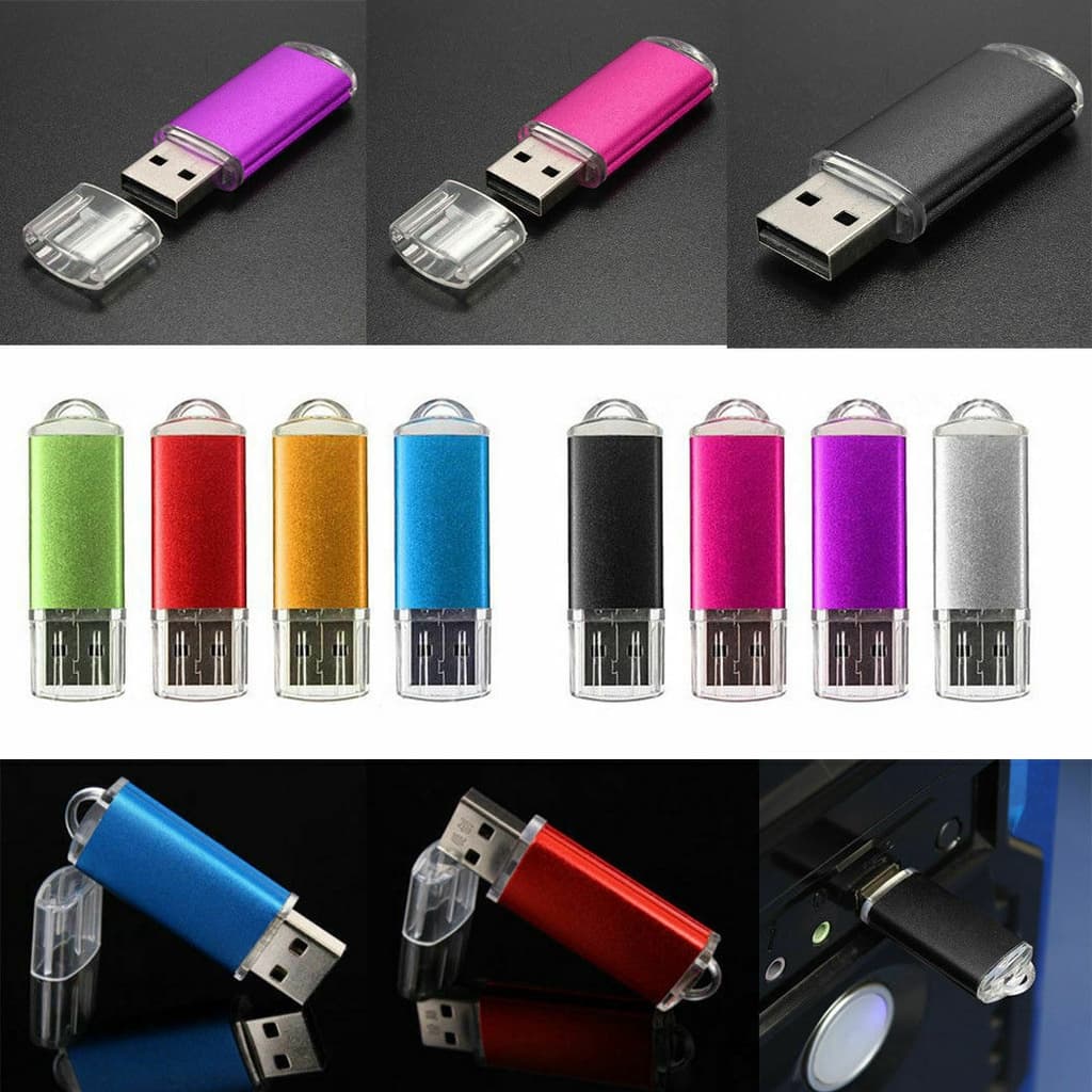 Unidade Flash USB 1TB 128GB 64GB 32GB 16GB 1GB Memória Vara Pendrive 2.0 Armazenamento U Disco 8 Cores