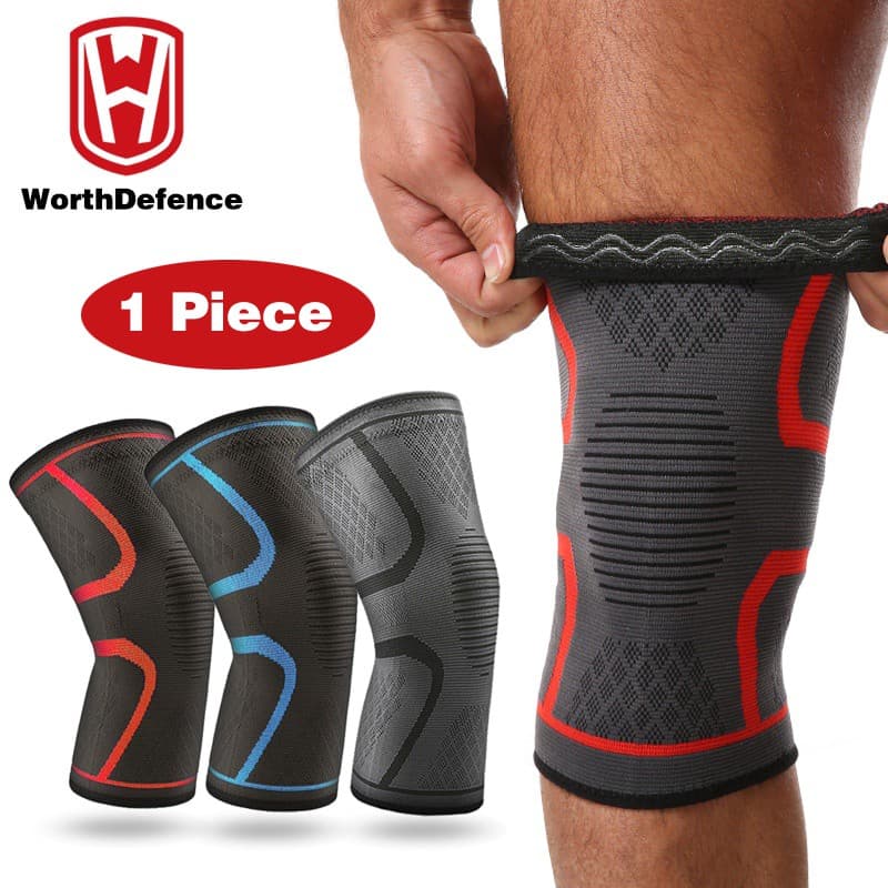Worthdefence 1PC Suporte De Joelheira De Proteção Para Artrite Articulação Nylon Esportivo Mangas De Compressão Corrida Ginásio Engrenagens