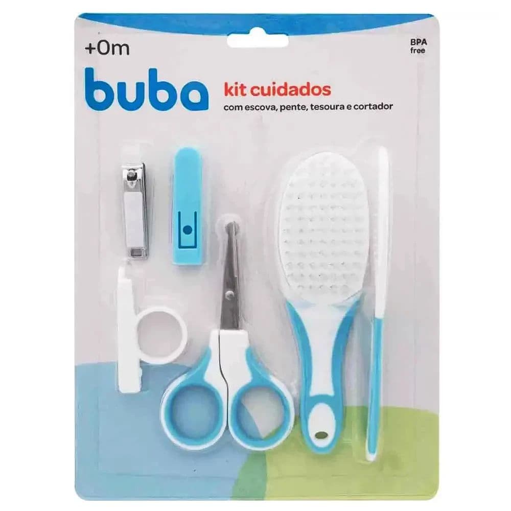 Kit Buba para Cuidados e Higienização Dos Bebês Azul Buba