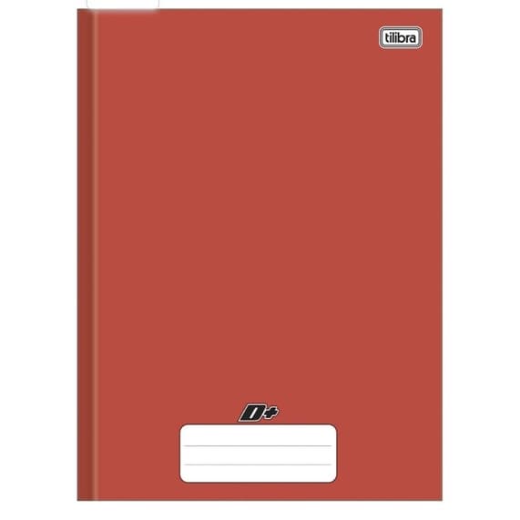 Caderno Brochura Universitário Capa Dura, Tilibra, D+, 96 Folhas, Vermelho