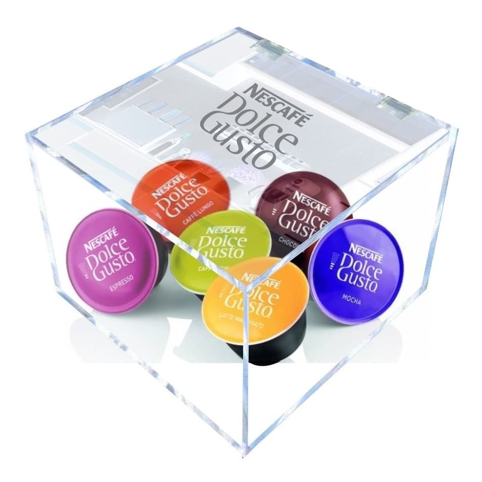 Caixa Organizadora Porta Cápsulas De Acrílico Dolce Gusto