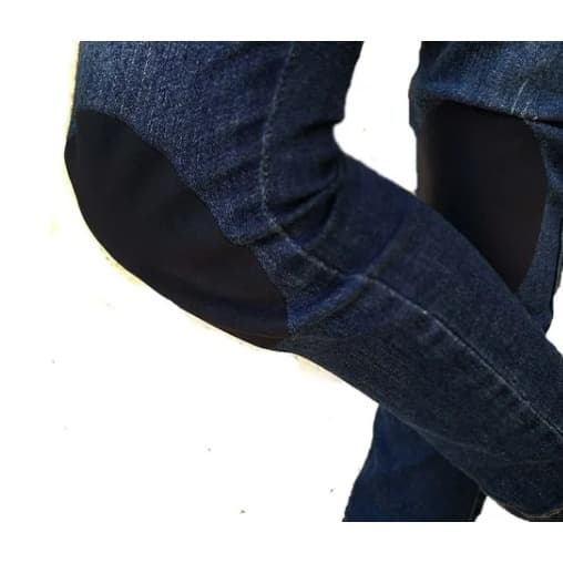 Joelheira Reforço 1 Par Calça Infantil / Cor: Preto e Azul Marinho