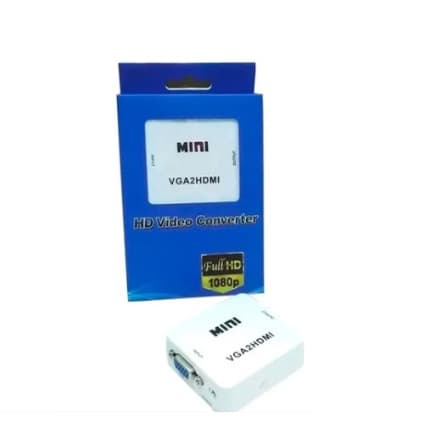 Mini Adaptador Conversor Vga- 2hdmi Entrada Vga E Saida Hdmi
