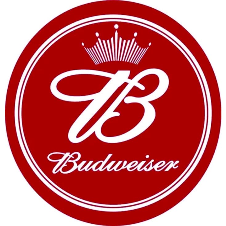 Adesivo De Recorte Tampa Redondo Tambor Budweiser Beer