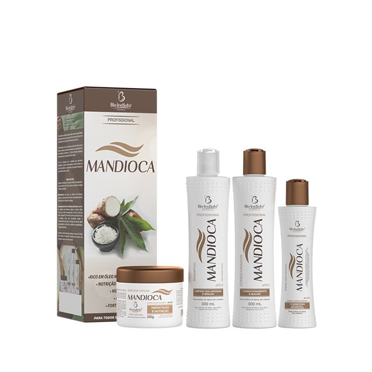 Kit Capilar Profissional Mandioca  Bio Instinto