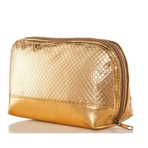 Bolsa Necessaire Couro Sintético Organiza Maquiagens cosméticos Masculina Feminina Viagens