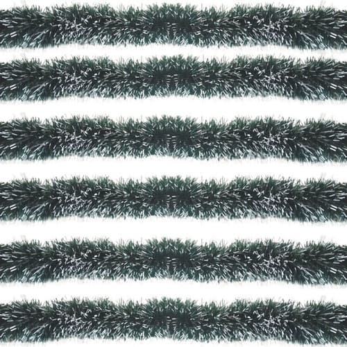 Festão De Natal Grosso 2 Mts X 13,5cm Nevado Kit Com 6 Pçs