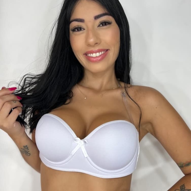 Tomara Que Caia Feminino Com Alça Silicone Removível Com Bojo top Feminino Confortável Barato