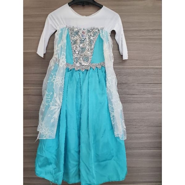 Vestido fantasia Elsa Estrela do gelo Frozen tamanho M.