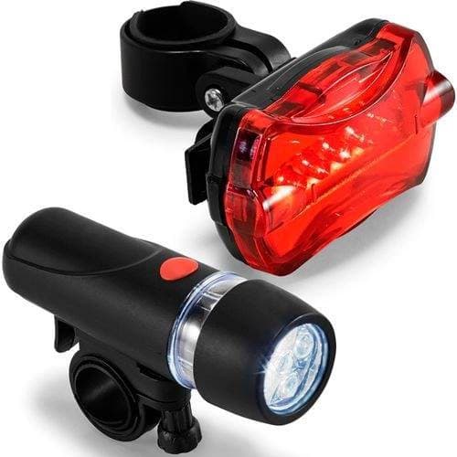 Kit lanterna farol pisca para bike.