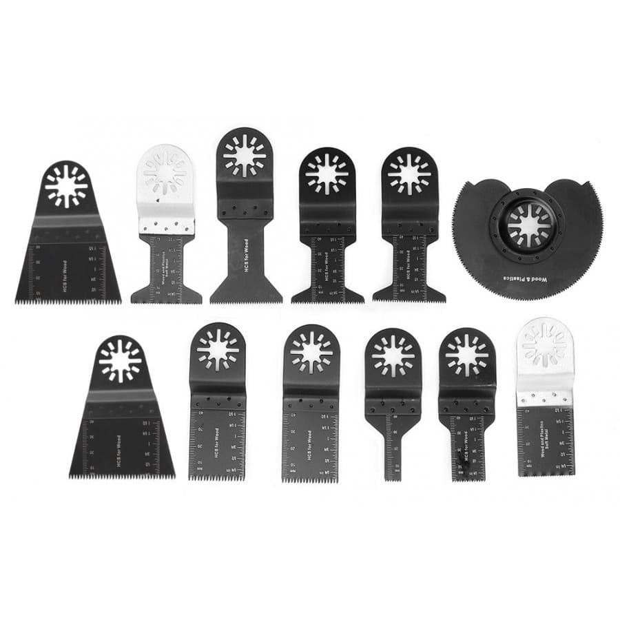 Kit com 12 Laminas De Corte Acessórios Para Ferramenta Oscilante