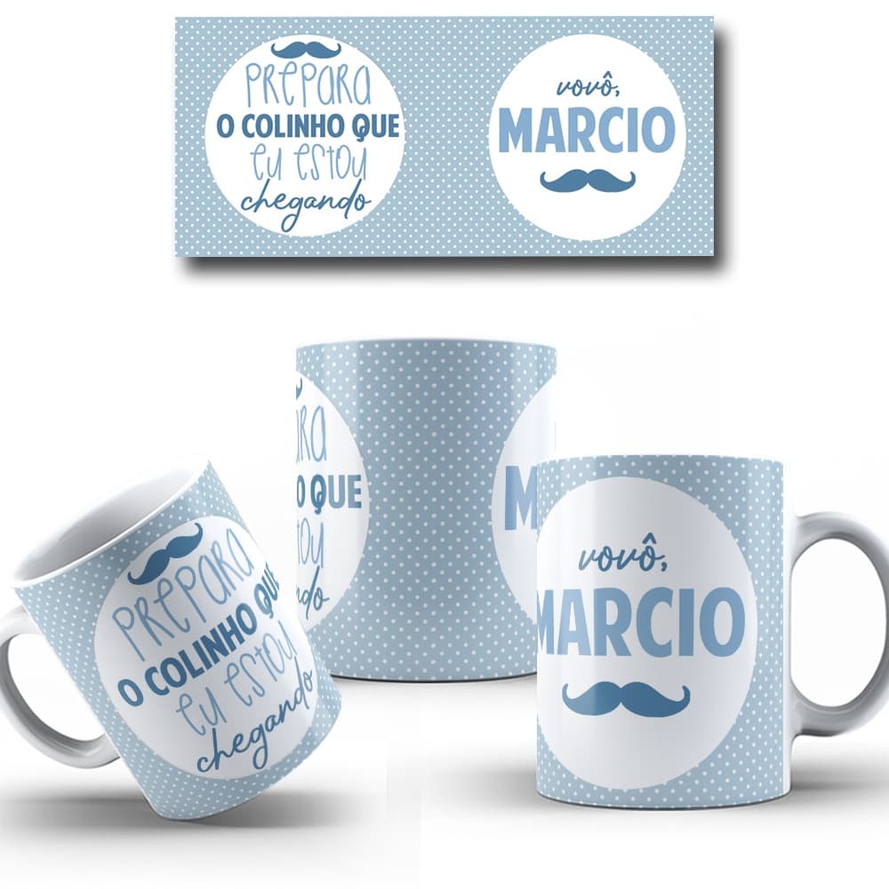 Caneca Prepara o Colinho que Eu Estou Chegando, Porcelana 325 ML