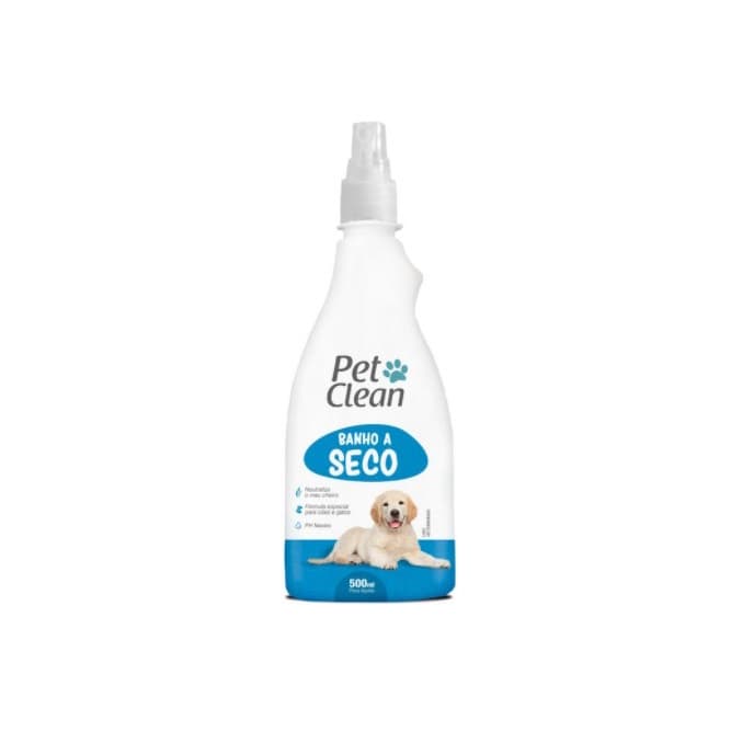 Pet Clean Banho a Seco 500ml Cães Cachorros Pet