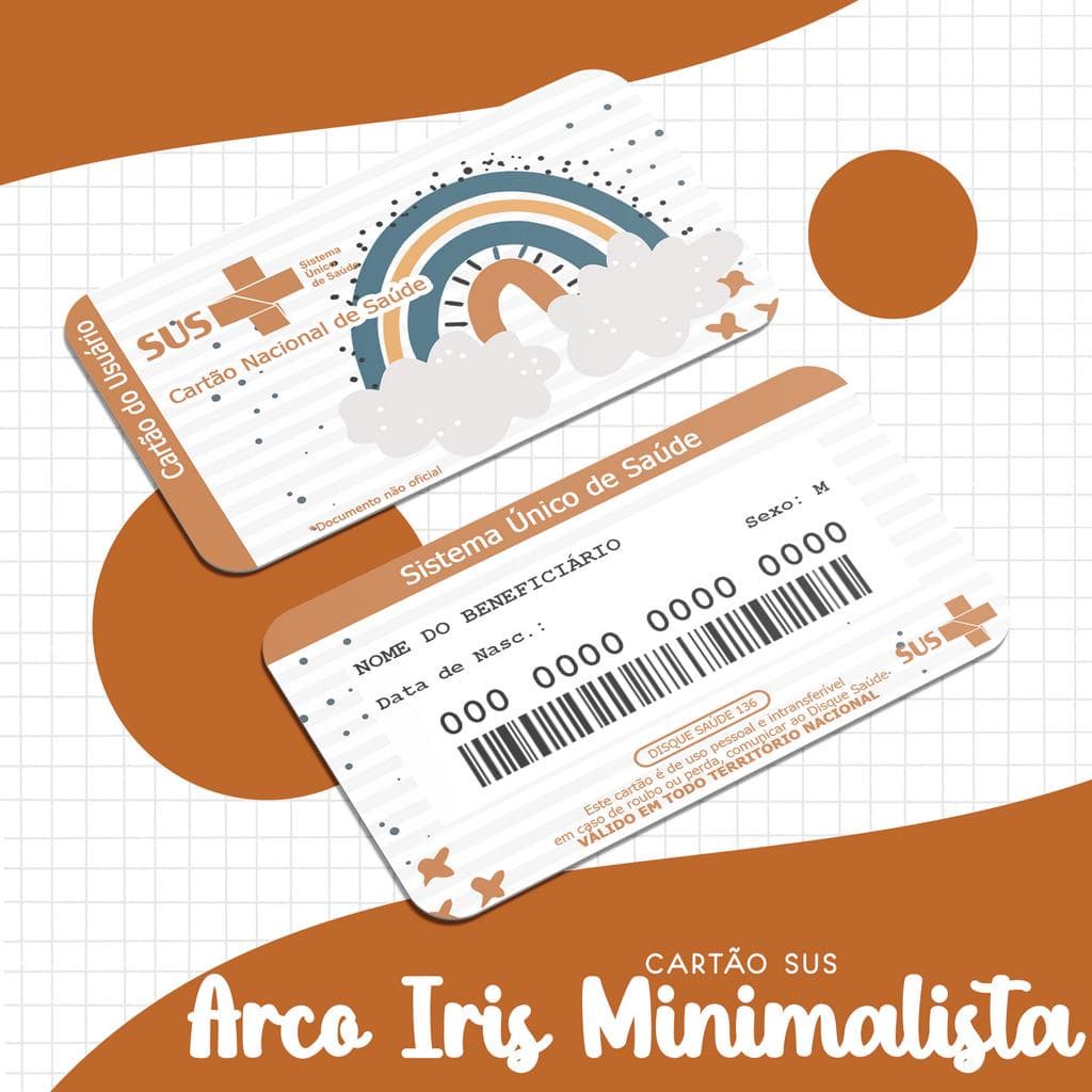 Cartão Sus Personalizado