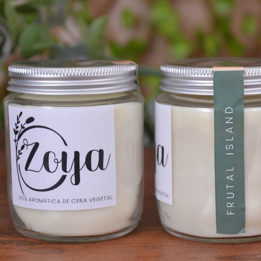 Zoya Vela Aromática Ecológica Aroma Frutal Island 200g vela literária vela pote Zoya
