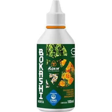 Fertilizante Orgânico Classe A BOKASHI HORTA Korin 100 ml