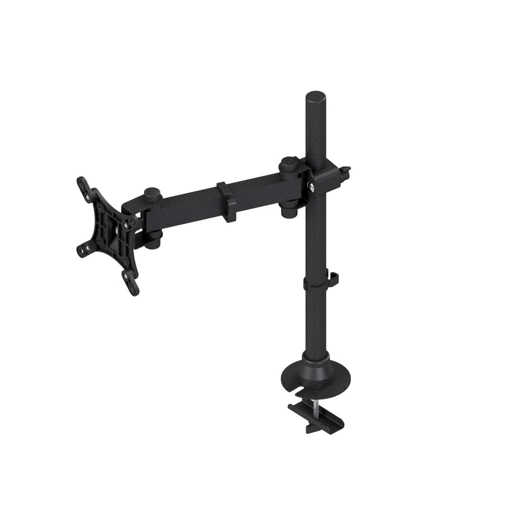 SUPORTE PARA MONITOR DE 10″ A 26″ BIARTICULADO -  FIXO NA MESA
