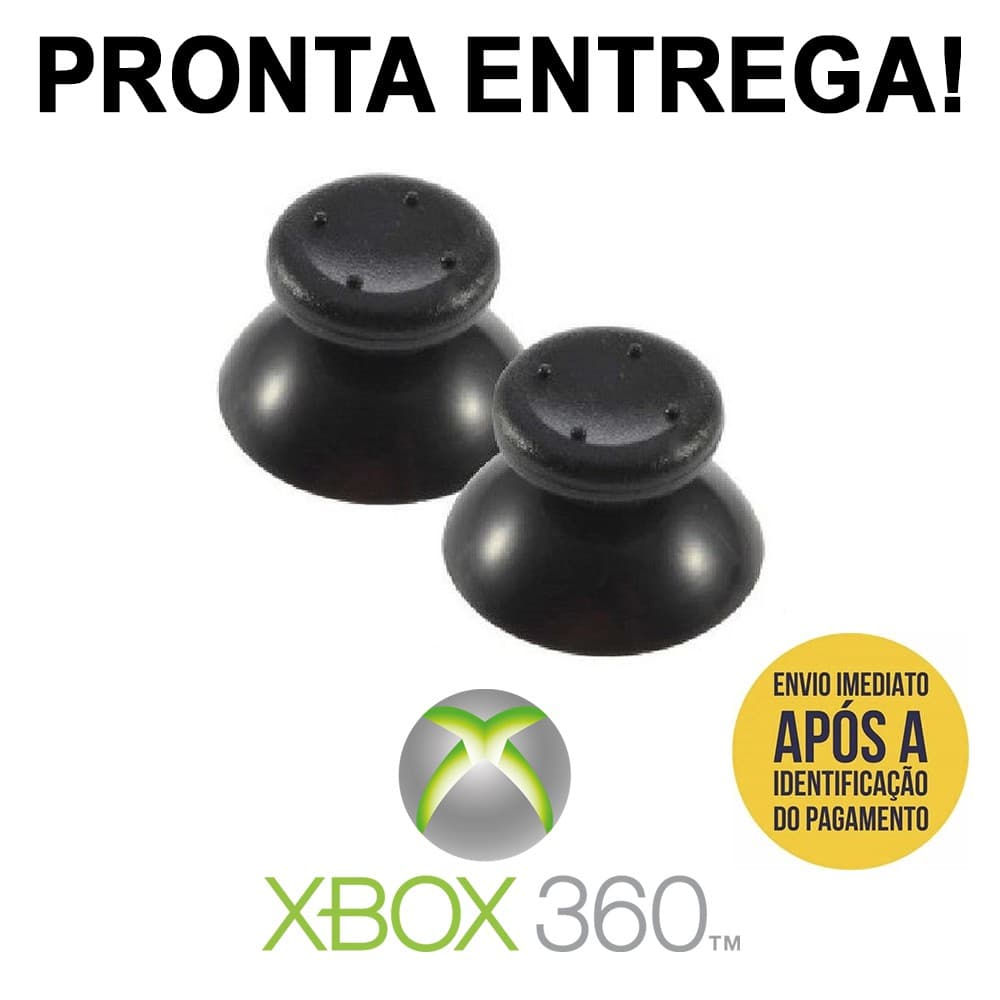 Par Capas Kit Xbox 360 Analógicos Botão Controle Direcional!