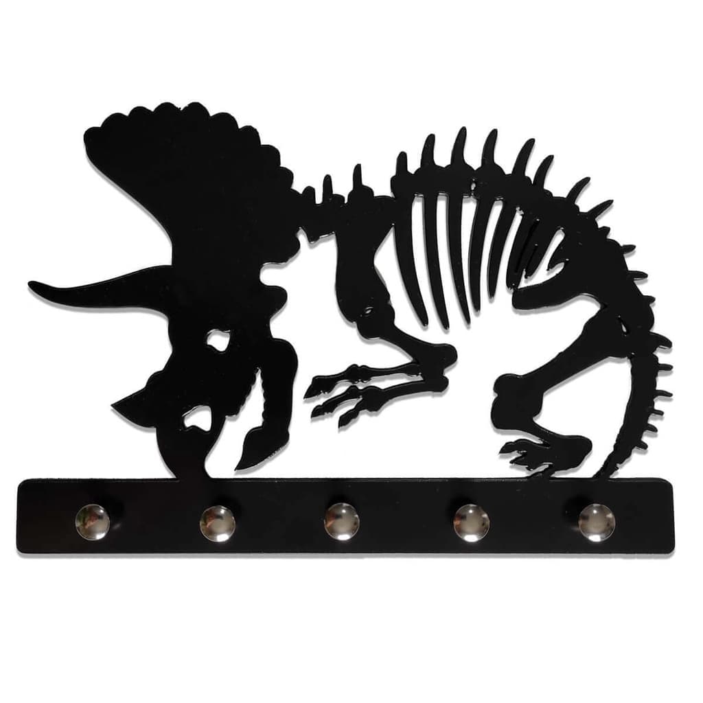 Porta Chaves Jurassico Tricerátops Decoração Criativa