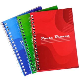 Kit 10 Caderno Caderneta De Anotações Espiral 48 Folhas