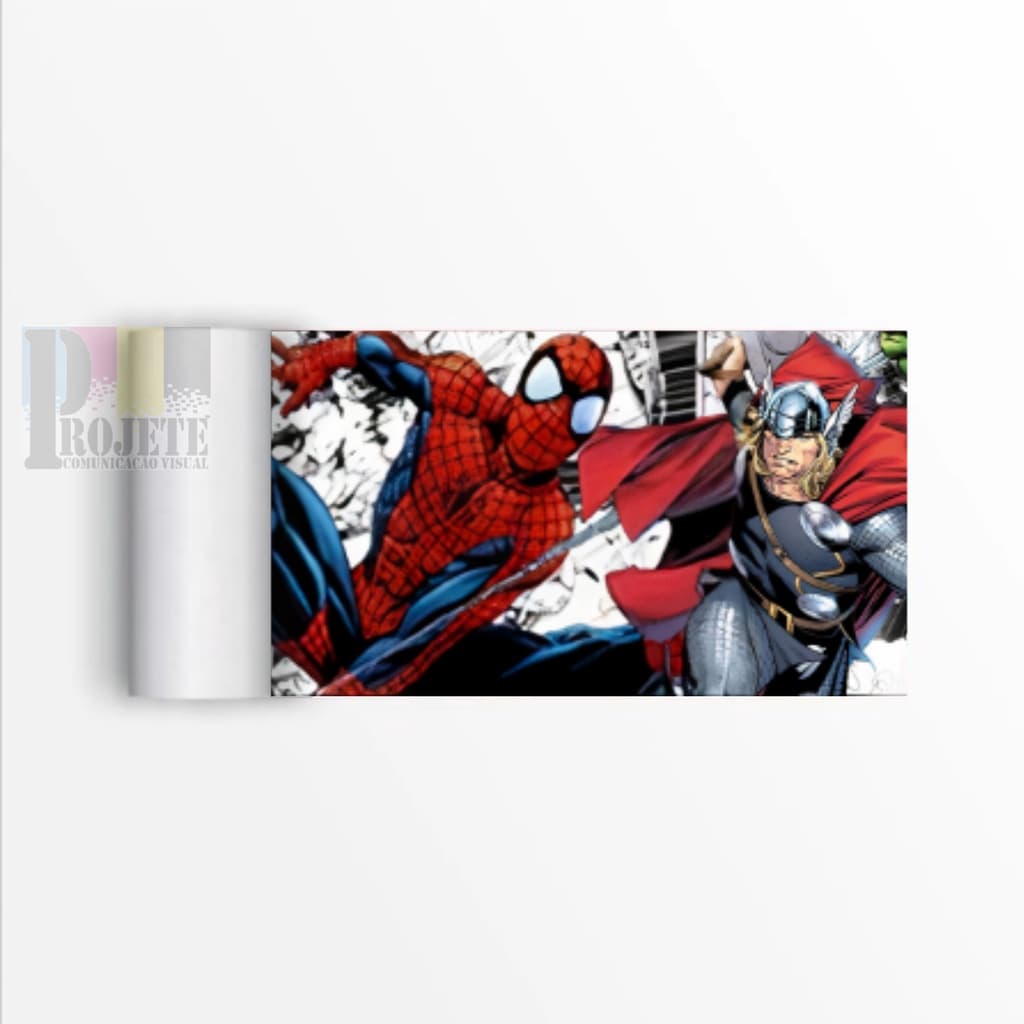 Faixa Decorativa Vingadores Heroes Marvel Quarto Criança 100x15 cm