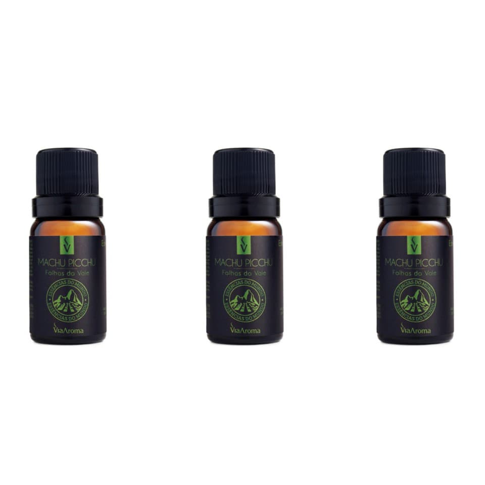 3 un Essências Machu Picchu/ Folhas Do Vale-10Ml Via Aroma