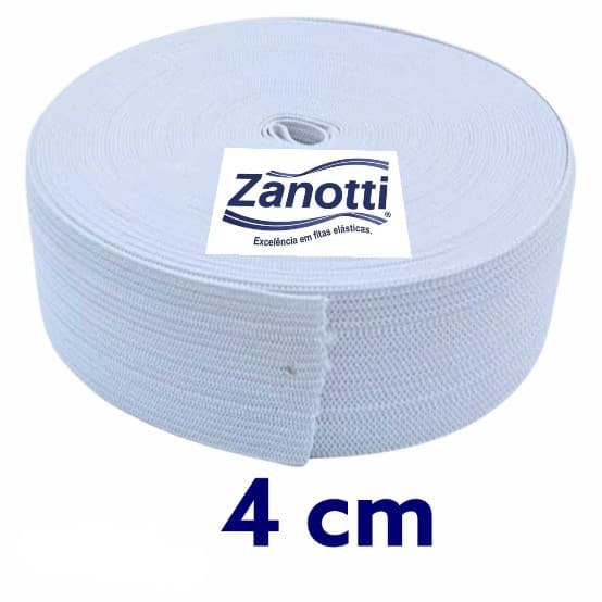 Elástico 4 Cm Bermuda Calça Saia Moletom Rolo 25 Metros