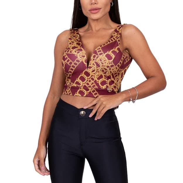 Cropped Miss Misses Bordo