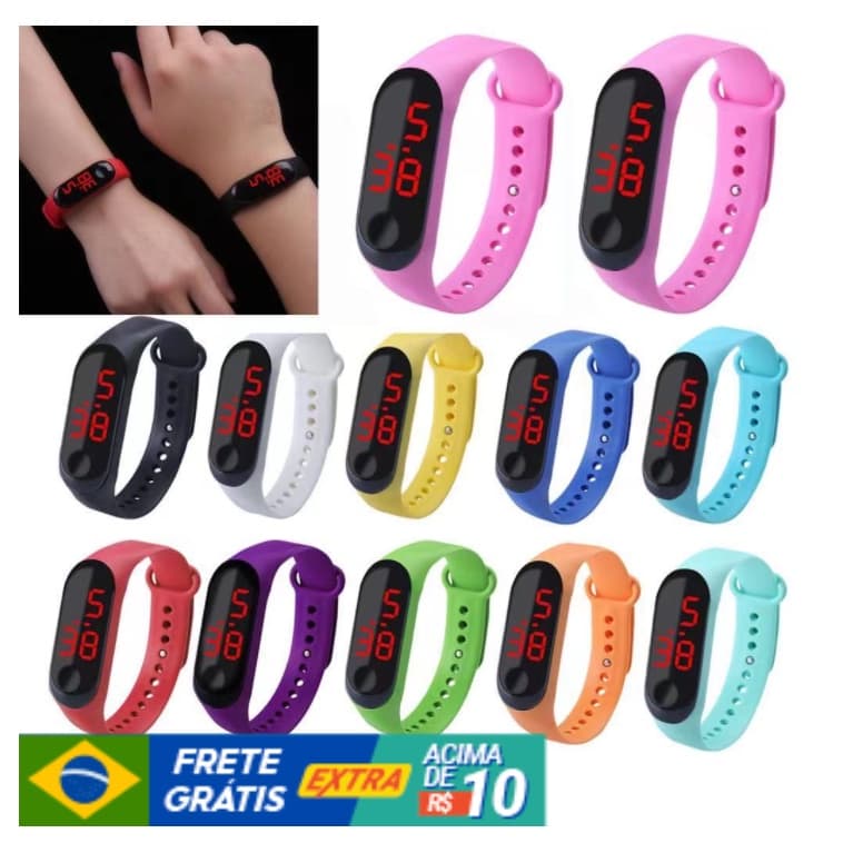 RELÓGIO M3 Digital LED Masculino e Feminino