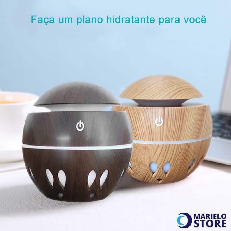 Mini Umidificadormadeira Aromatizador Ambientes USB Tipo Madeira - Pronta Entrega