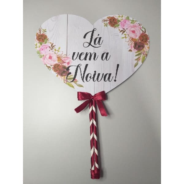 Placa personalizada de casamento com suporte