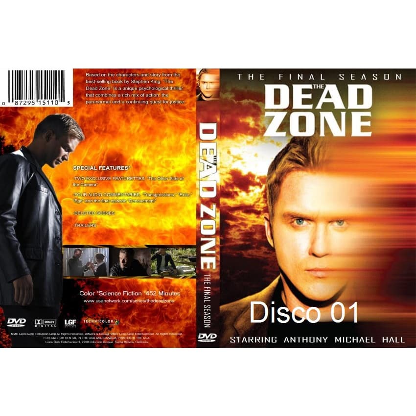 Dvd The Dead Zone - As 6 Temporadas Completas - Legendado ou Dublado - 13 Discos