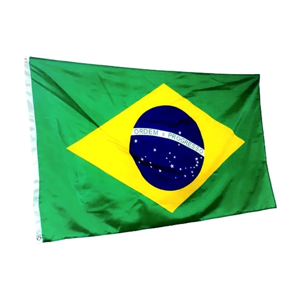 Bandeira Do Brasil 1,50 X 0,90 Grande Sem Acabamento