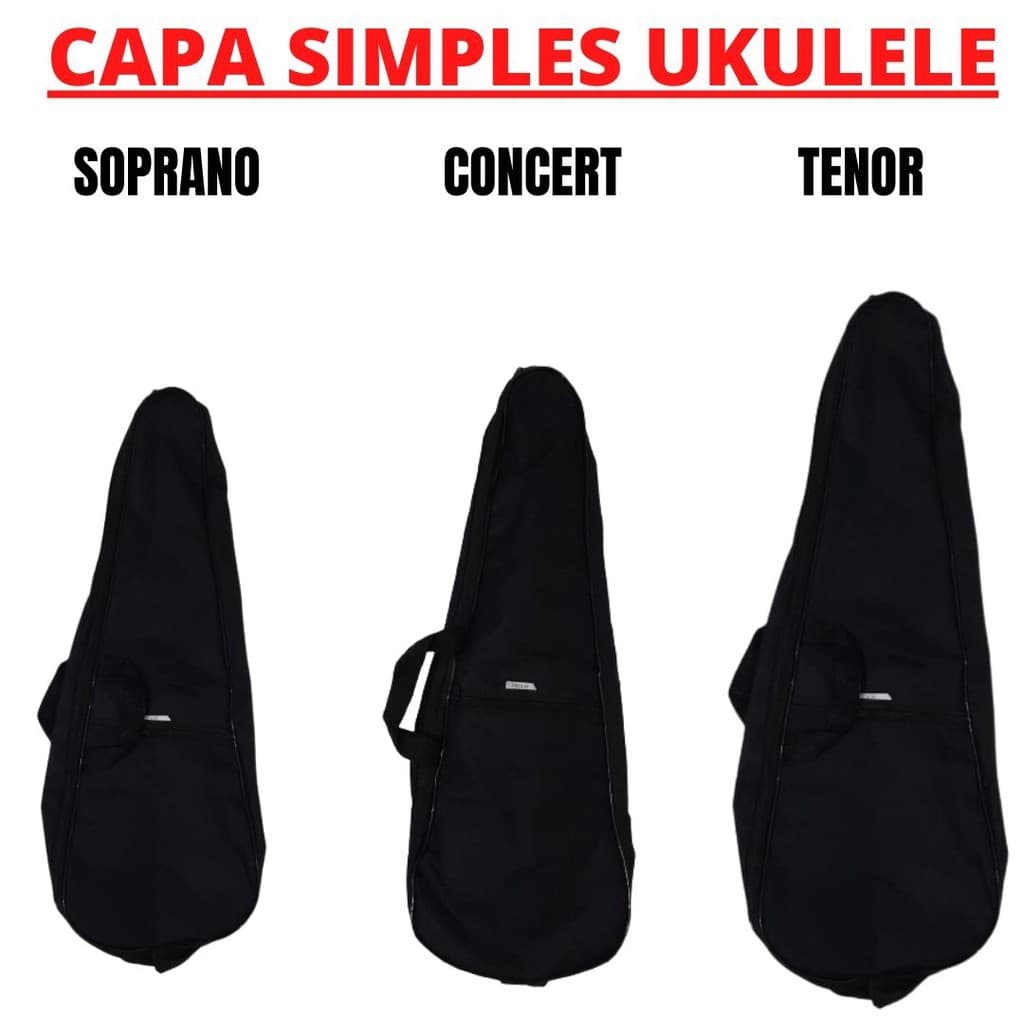 Capa Simples p/ Ukulele (Soprano, Concert e Tenor)