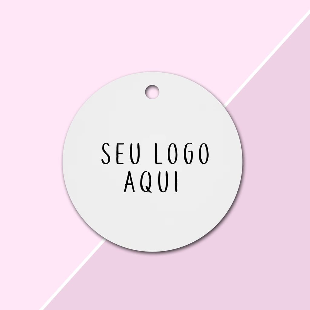 150 Tags Personalizada 4x4 cm para embalagens presentes