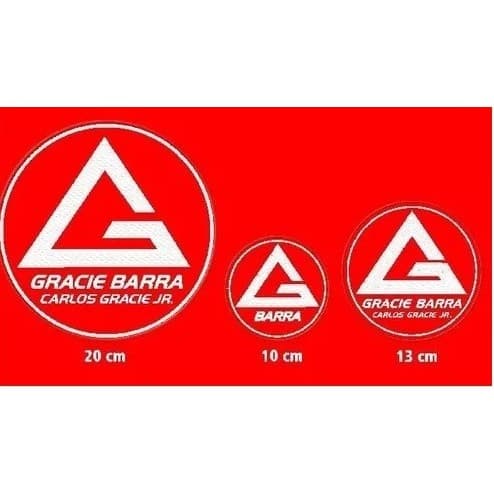 Kit De Patch Bordado Pcs/Jiu Jitsu/Kimono GRACIE BARRA KIT C/3 MODELOS.