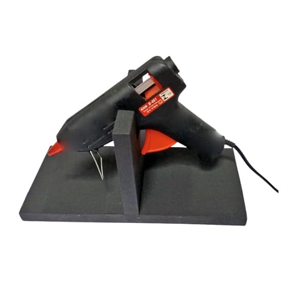 Suporte para pistola de cola quente Apoio Descanso Base para Aplicador  -  Mdf Cinza Escuro