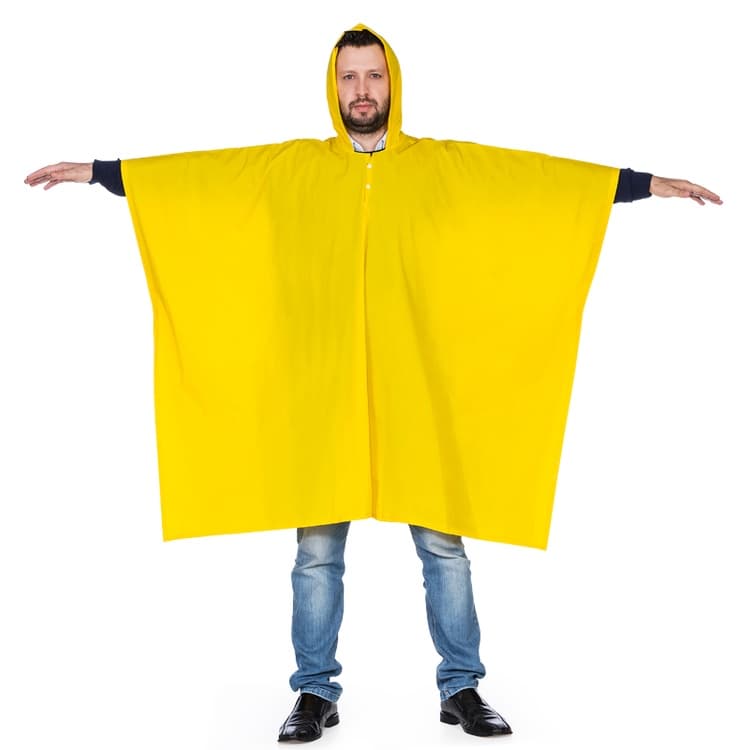 Capa De Chuva Poncho Pvc Forrado Tam. Unico