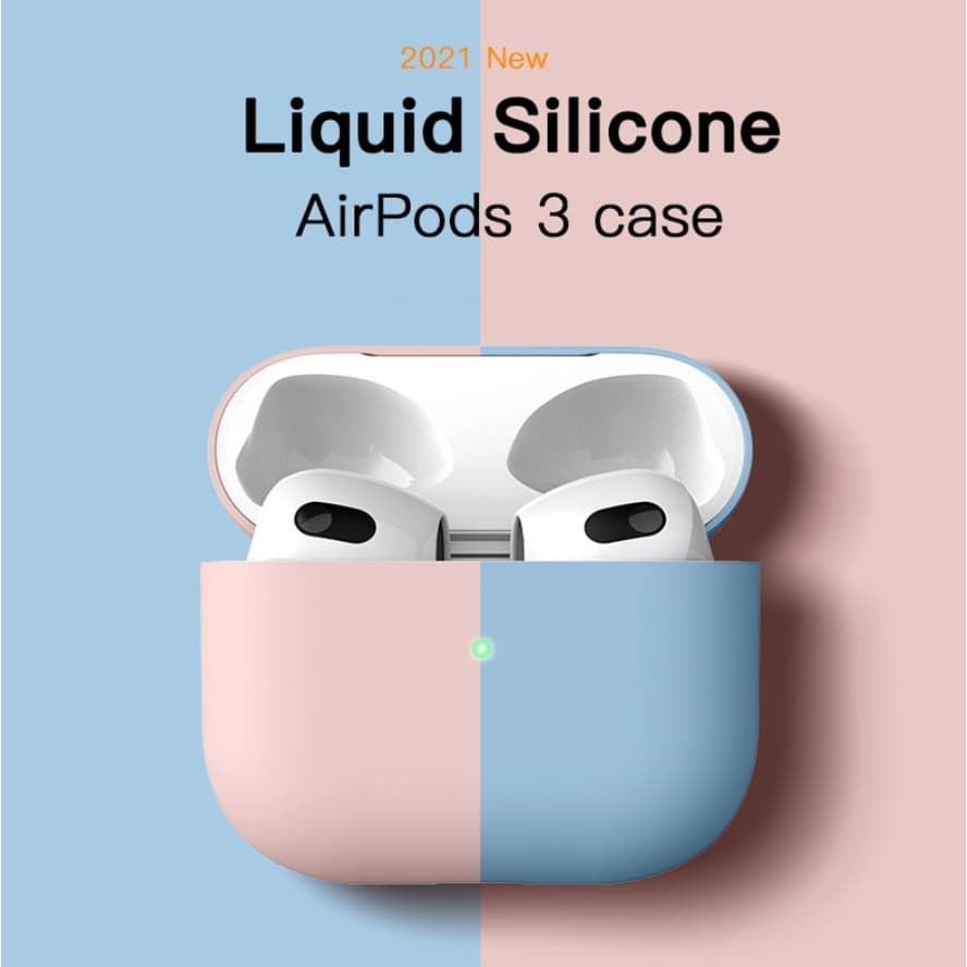 Nova capa protetora para AirPods 3ª capa protetora de silicone líquido Capa protetora para headset AirPods 3