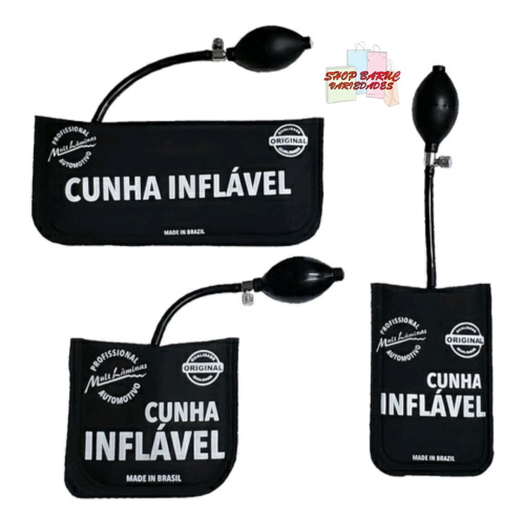 Kit Ferramenta Micha Abertura Portas Autos 3 Cunhas Inflável